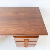 Mid Century Modern Walnut Executive Desk