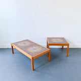 Danish Teak Coffee and End Table Set by Gansto Mobler