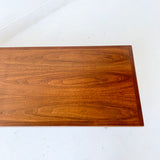 Mid Century Modern Walnut Coffee Table on Tapered Legs