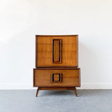 Mid Century Walnut Gentlemen’s Chest