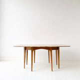 Mid Century Modern Drexel Profile Dining Table with 3 Leaves