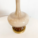 Vintage Beige/Brown Ceramic Lamp