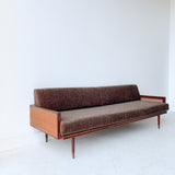 Mid Century Sofa with Cane Sides - New Upholstery