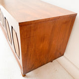 Mid Century Sideboard with Sliding Doors by Young