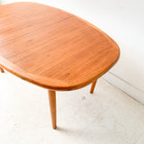Danish Teak Dining Table with Butterfly Leaf