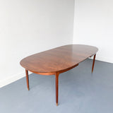 Mid Century Modern Ramseur Dining Table with 2 Leaves