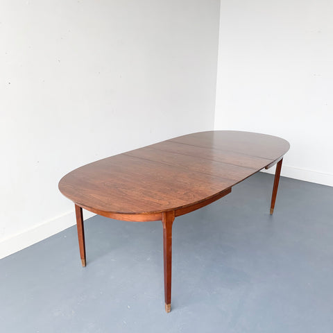 Mid Century Modern Ramseur Dining Table with 2 Leaves