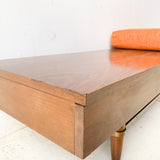 Mid Century Modern Bench with New Upholstery by American of Martinville