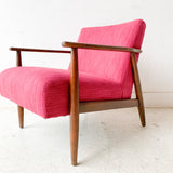 Mid Century Fuchsia Lounge Chair