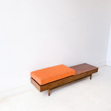 Mid Century Modern Bench with New Upholstery by American of Martinville