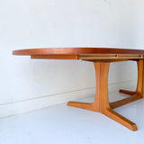 Danish Teak Niels Moller for Gudme Dining Table with 2 Leaves