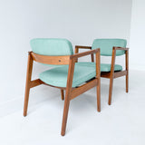 Pair of Occasional Chairs - Mint Green