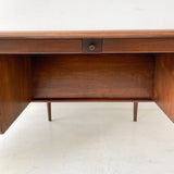 Mid Century Modern Walnut Executive Desk