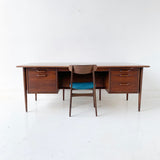 Mid Century Modern Walnut Executive Desk