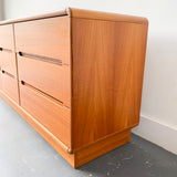 Danish Teak 9 Drawer Dresser