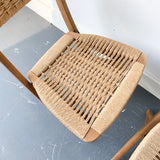 Set of 4 Woven Rope Chairs