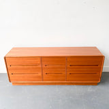 Danish Teak 9 Drawer Dresser