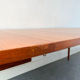 Mid Century Oval Dining Table with 2 Leaves