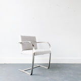 Pair of Mies Van Der Rohe “BRNO” Chairs with New Upholstery