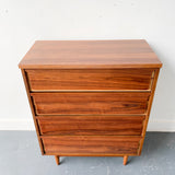 Mid Century Modern 4 Drawer Highboy Dresser