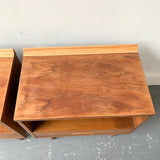 Pair of Mid Century Modern Broyhill Sculptra Nightstands