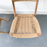 Set of 4 Woven Rope Chairs