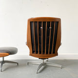 Mid Century Modern Heywood Wakefield Lounge Chair and Ottoman