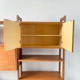 Danish Teak 3 Bay Wall Unit