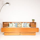 Vintage Teak King Size Platform Bed