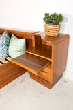 Vintage Teak King Size Platform Bed