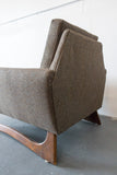 Mid Century Modern Lounge Chair with Sculpted Base