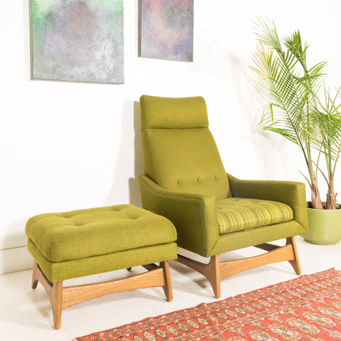 Kroehler Lounge Chair and Ottoman