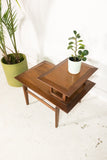 Mid Century Step Table with Sculpted Legs
