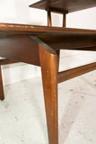 Mid Century Step Table with Sculpted Legs