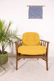 Mid Century Short Back Lounge Chair
