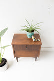 Mid Century Louvered Front Nightstand