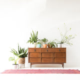 Mid Century Louvered Front Dresser