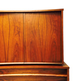 Mid Century Sculpted Walnut Gentlemen's Chest