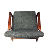 Jens Risom Walnut Lounge Chair