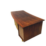 Asymmetrical Walnut Desk