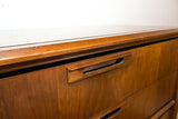 Mid Century Walnut Highboy Dresser