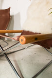 Pair of Folding Chairs and Ottomans by Takeshi Nii