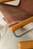 Pair of Folding Chairs and Ottomans by Takeshi Nii