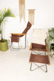 Pair of Folding Chairs and Ottomans by Takeshi Nii