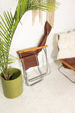 Pair of Folding Chairs and Ottomans by Takeshi Nii