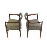 Pair of Beige/Brown Occasional Chairs