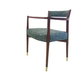 Pair of Mid Century Teal Occasional Chairs