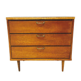 Petite 3 Drawer Mid Century Dresser