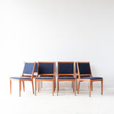 Set of 8 Mid Century Modern Teak Dining Chairs