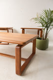 Solid Teak Coffee and End Table Set